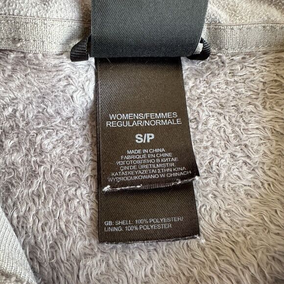 The North Face Osito 2 Jacket Womens Small Gray Fuzzy High Pile Fleece Full Zip - Picture 5 of 8